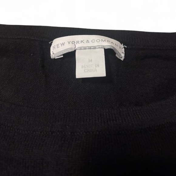 New York & Company Black Sweater with Studded Detail - Picture 4 of 4